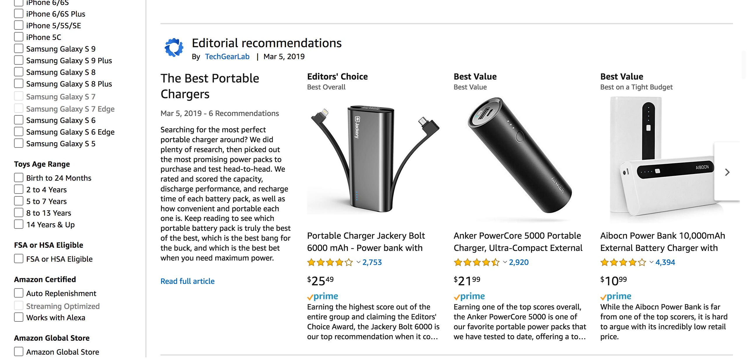 editorial recommendation sponsored products amazon
