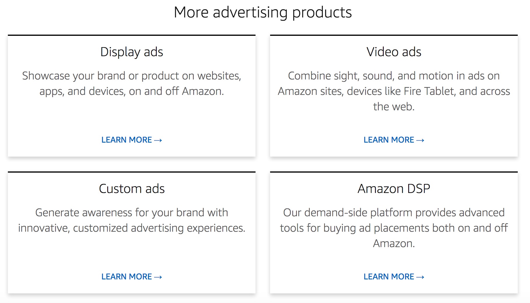 amazon advertising console