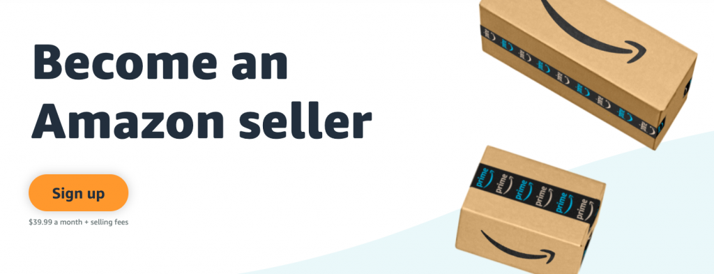 Register to become an Amazon seller