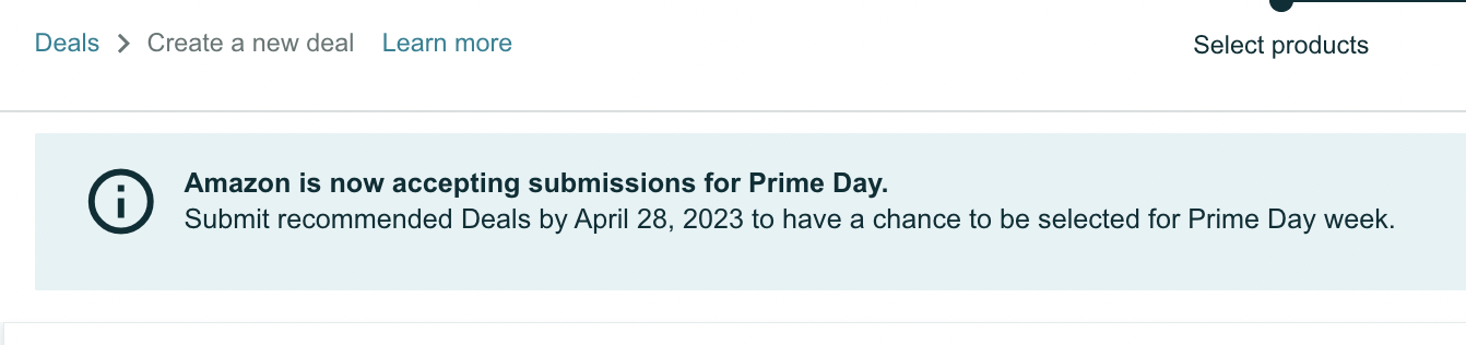 amazon prime day deals deadline for submission 2023