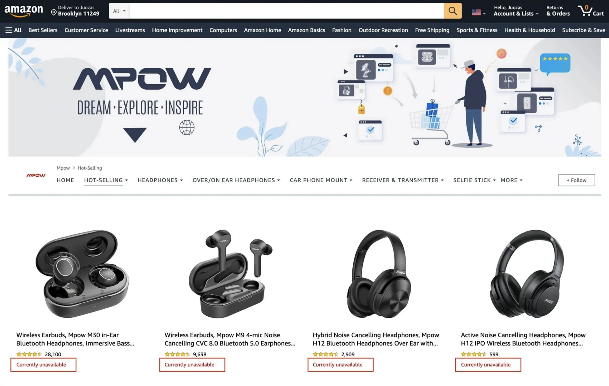mpow chinese seller suspended by amazon due to fake reviews items currently unavailable