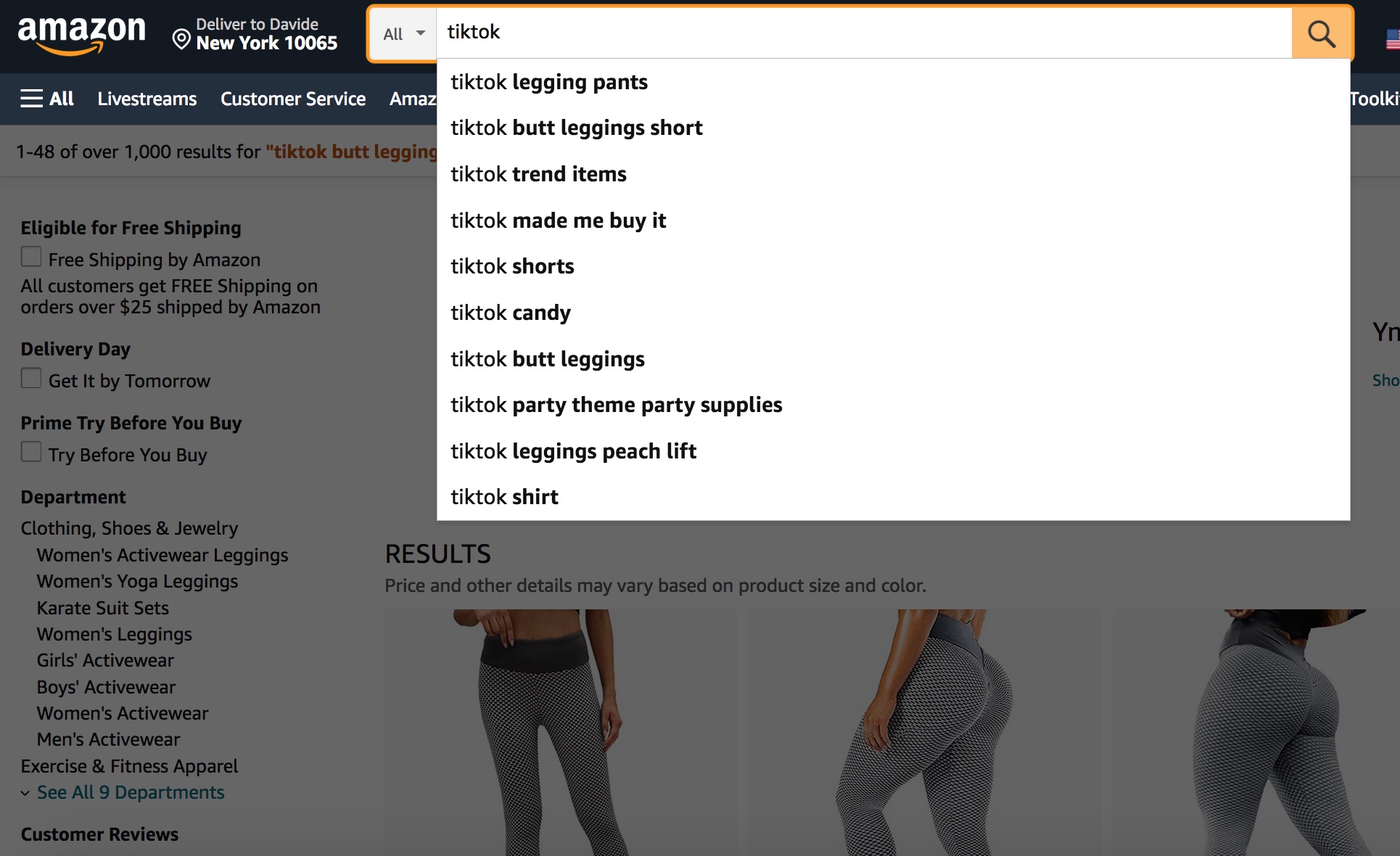 amazon tiktok leggings trends